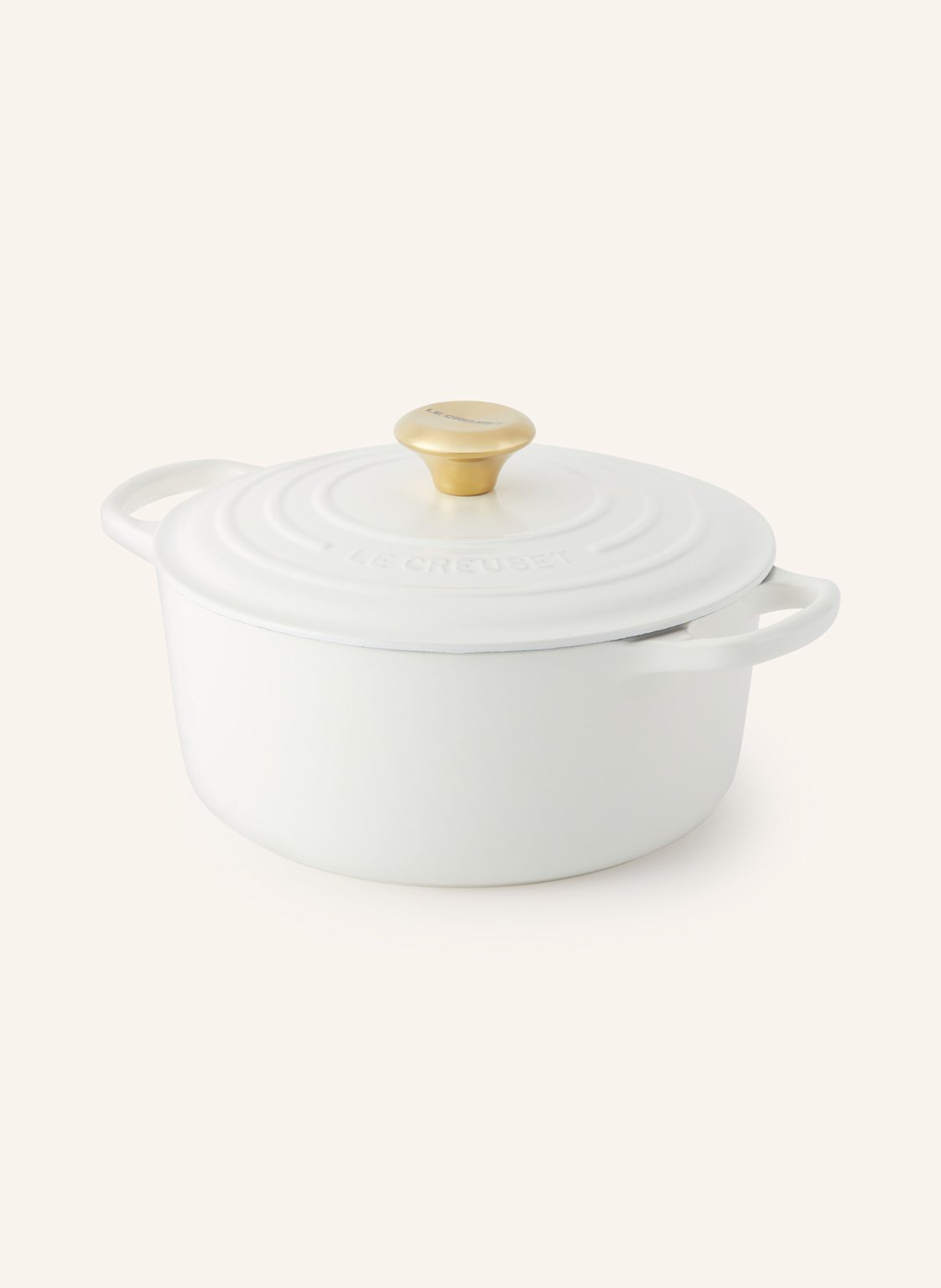 Le Creuset Bräter Signature weiss von Le Creuset