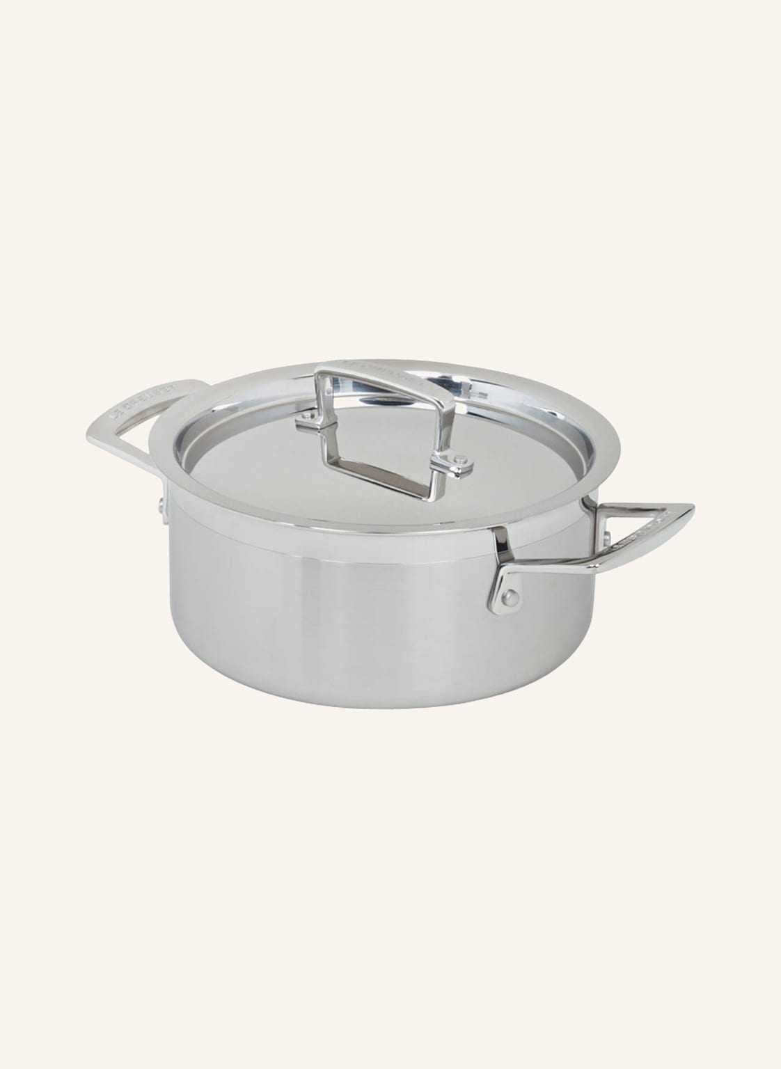 Le Creuset Bratentopf 3-Ply silber von Le Creuset