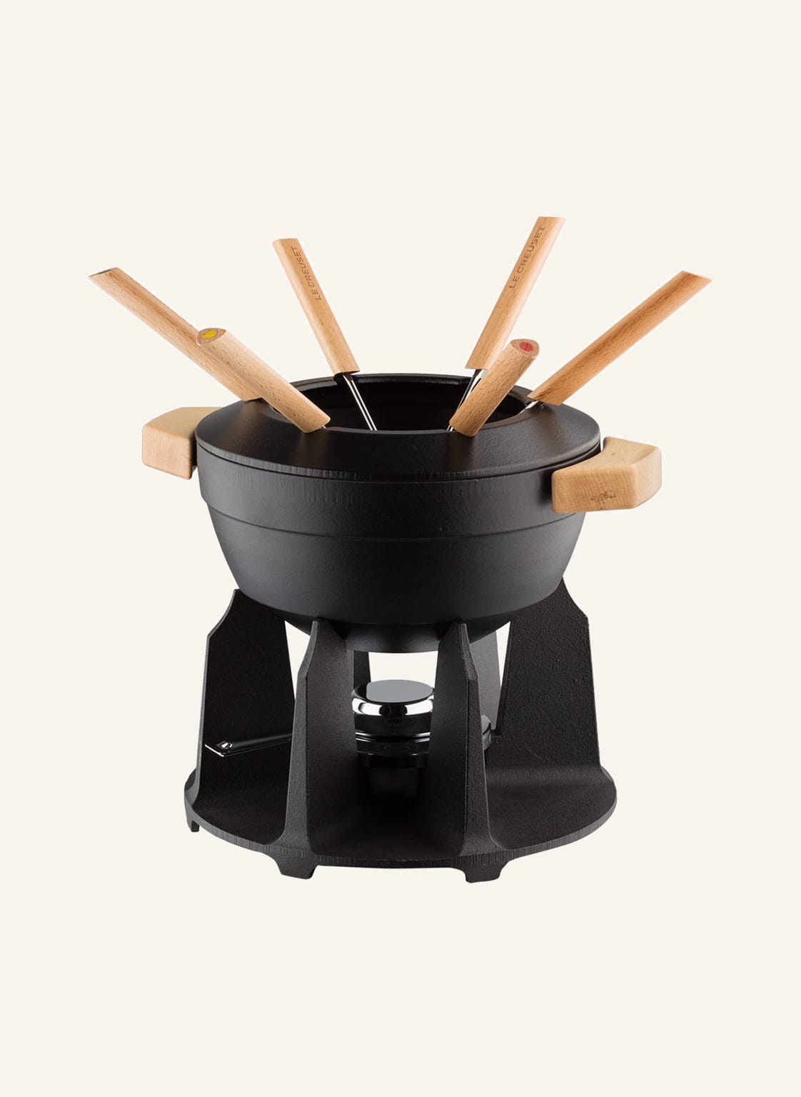 Le Creuset Fondue-Set Für 6 Personen schwarz von Le Creuset