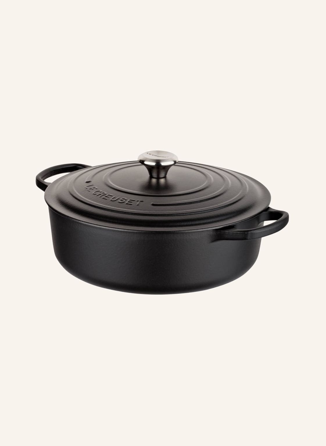 Le Creuset Gourmet-Bräter Signature schwarz von Le Creuset