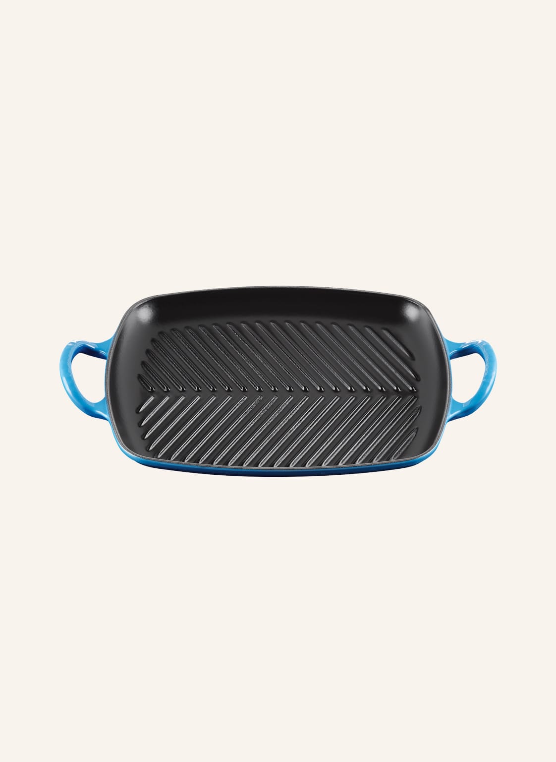 Le Creuset Grillplatte Signature blau von Le Creuset