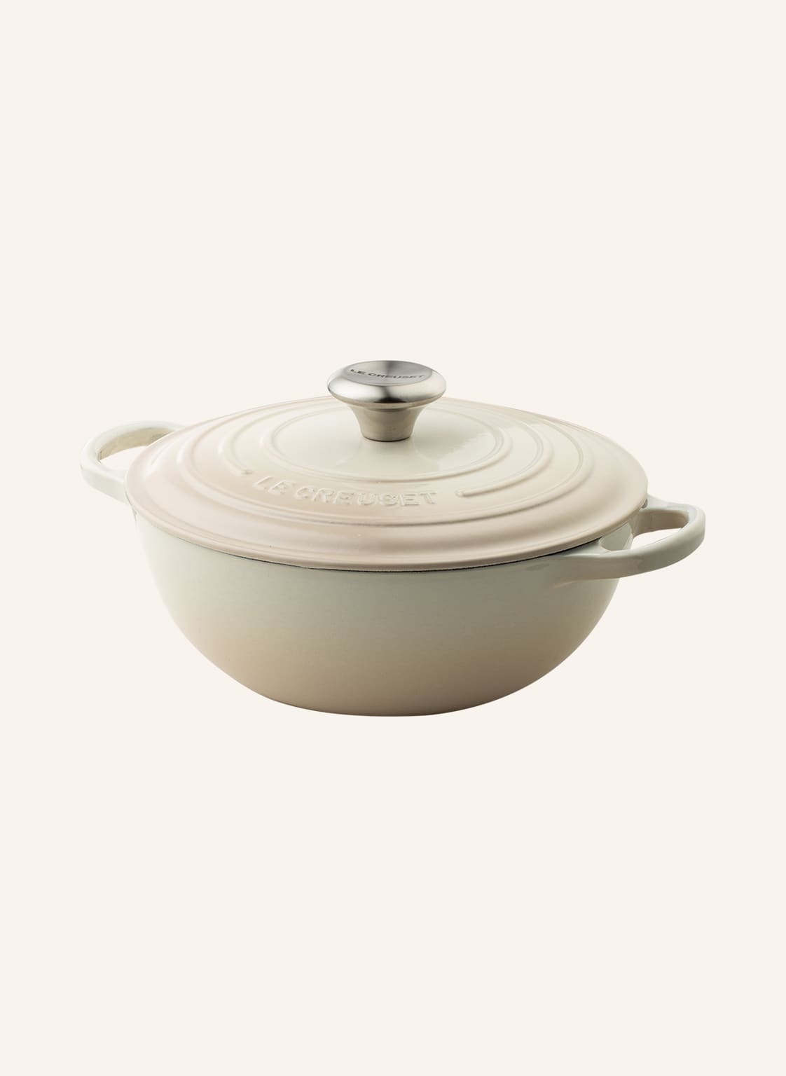 Le Creuset Kochtopf La Marmite Signature weiss von Le Creuset