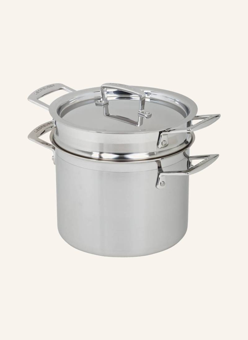 Le Creuset Pastatopf 3-Ply Mit Einsatz silber von Le Creuset