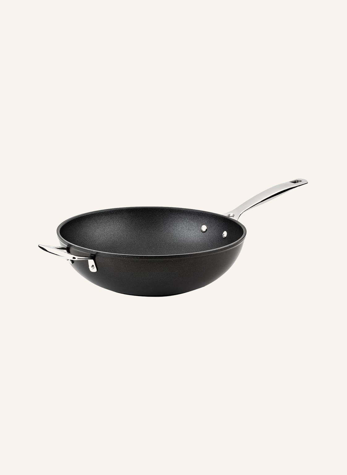 Le Creuset Wok-Pfanne Aluminium Antihaft schwarz von Le Creuset