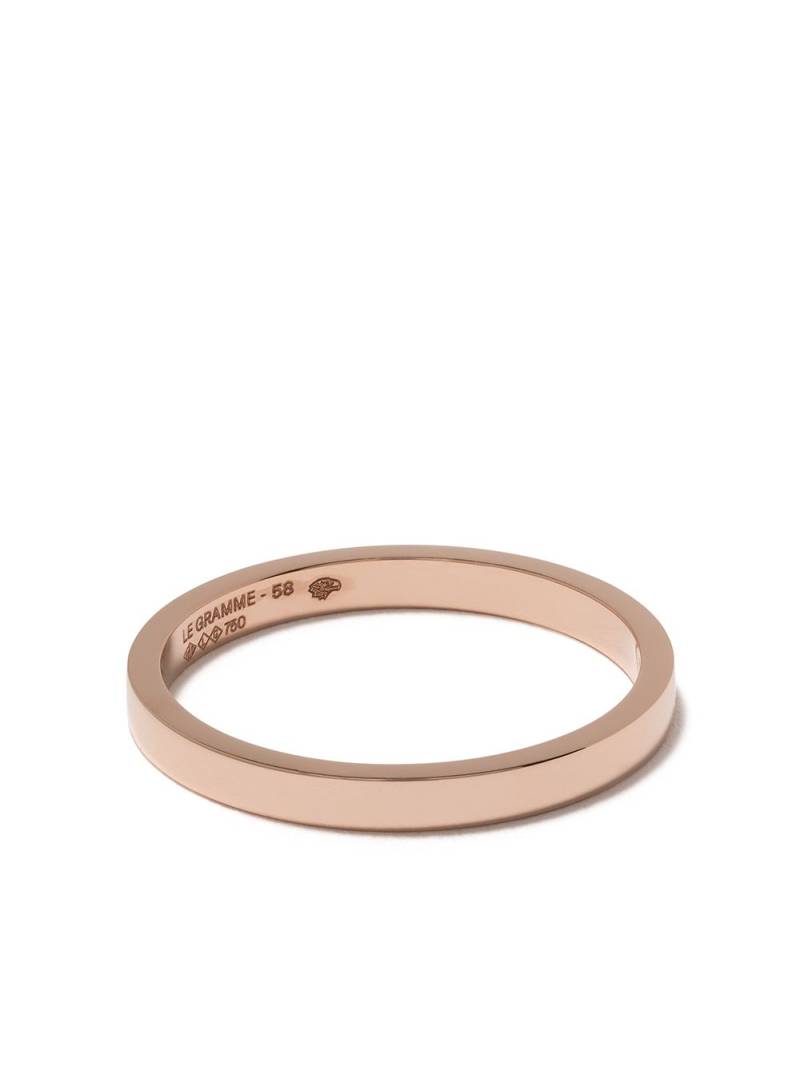 Le Gramme 18kt red gold 3g band ring - Pink von Le Gramme