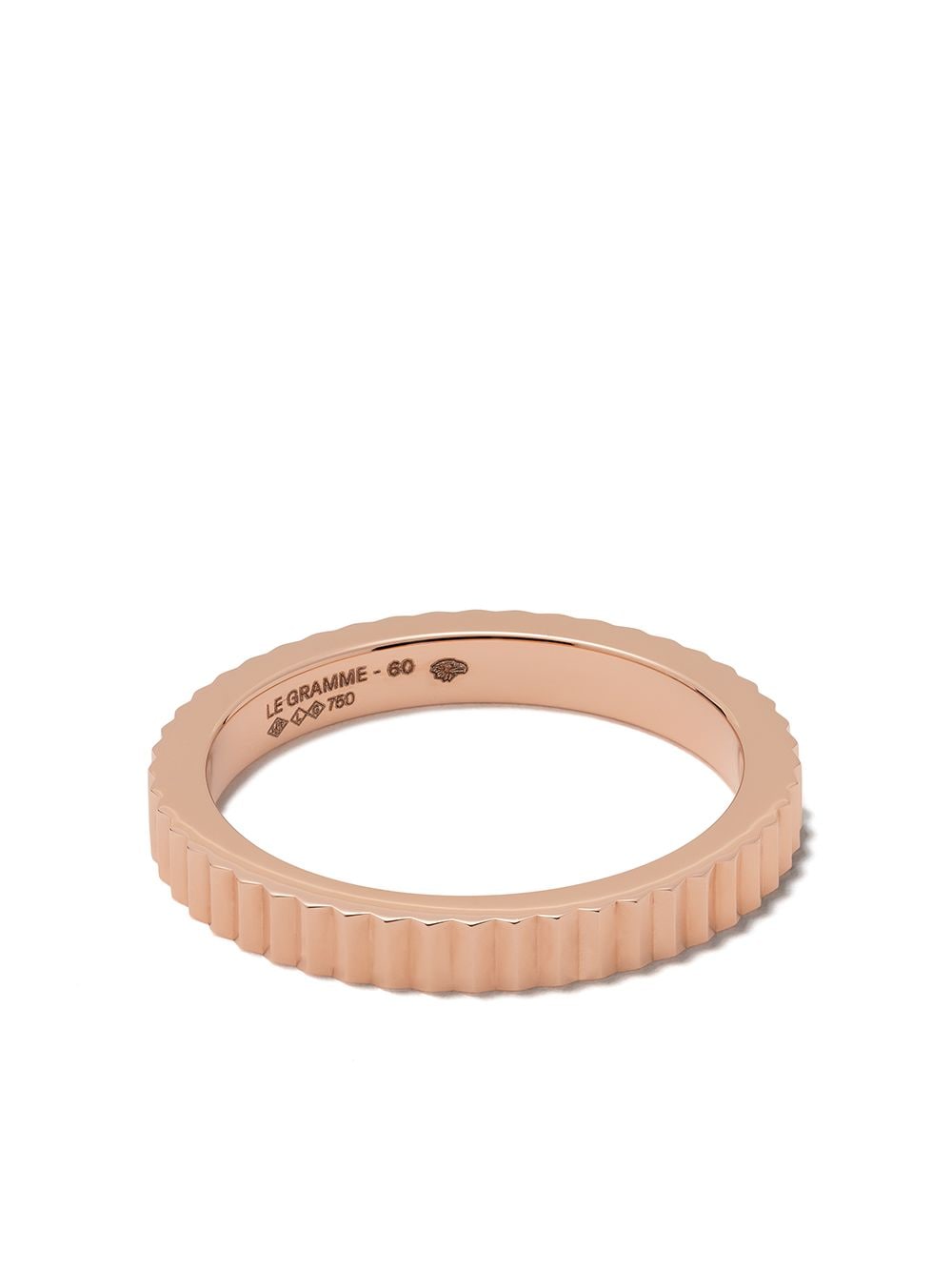 Le Gramme 18kt red gold 5g guilloche ring - Pink von Le Gramme