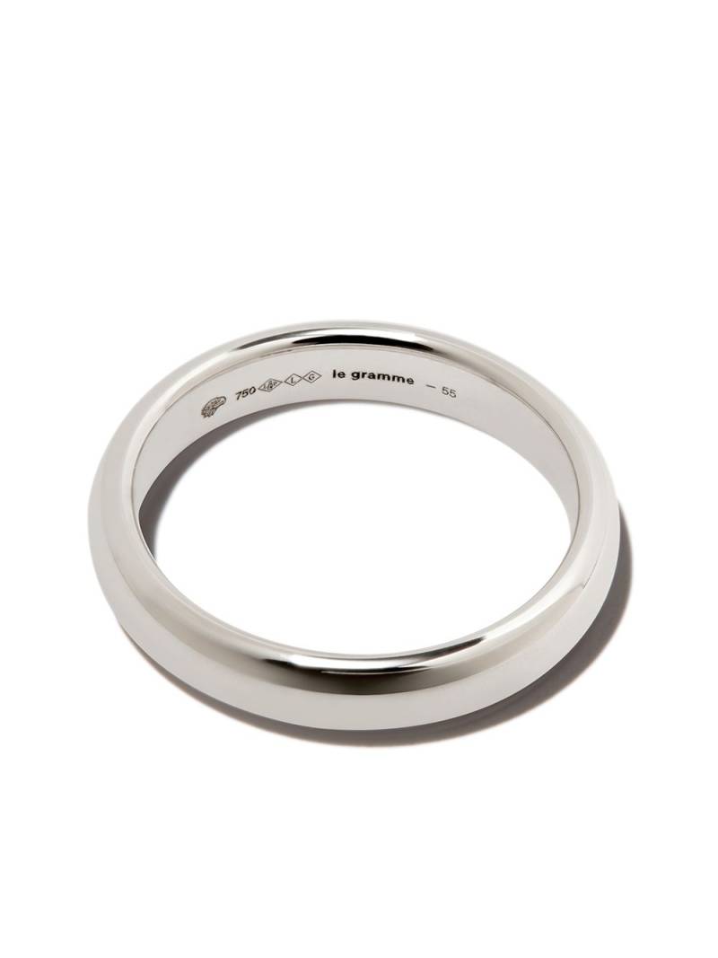 Le Gramme 18kt white gold 6g beveled ring - Silver von Le Gramme