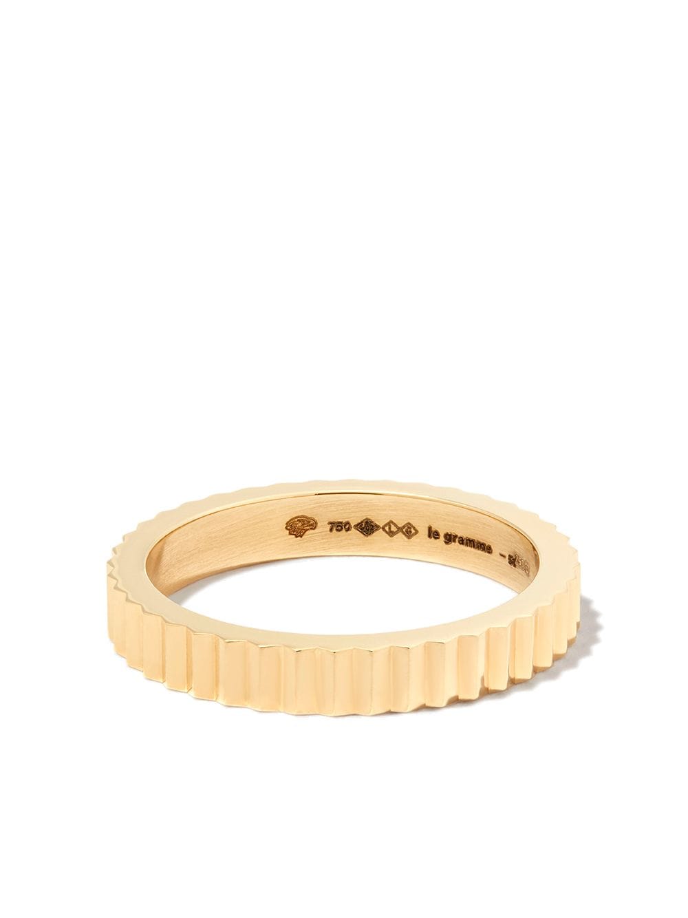 Le Gramme 18kt yellow gold Guilloche 4g ring von Le Gramme