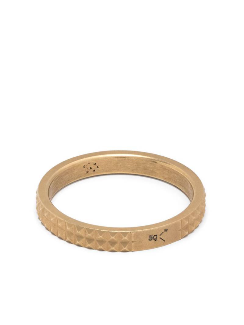 Le Gramme 18kt yellow gold guilloché ring von Le Gramme