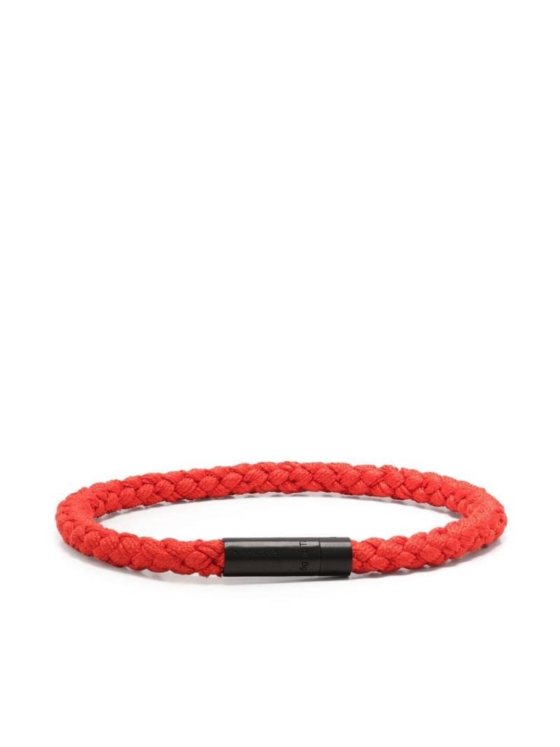 Le Gramme 5G braided bracelet - Red von Le Gramme