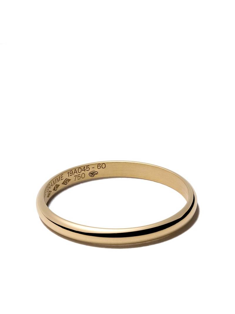 Le Gramme 18kt yellow polished gold Le 2 Grammes half bangle ring von Le Gramme