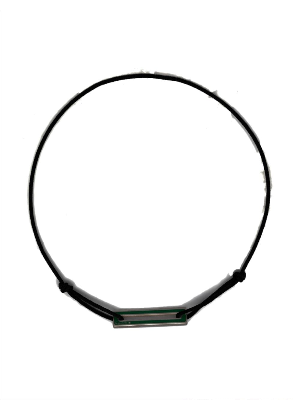 Le Gramme lacquered cord bracelet 1,7g - Green von Le Gramme