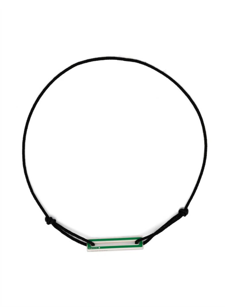 Le Gramme lacquered cord bracelet 1,7g - Green von Le Gramme