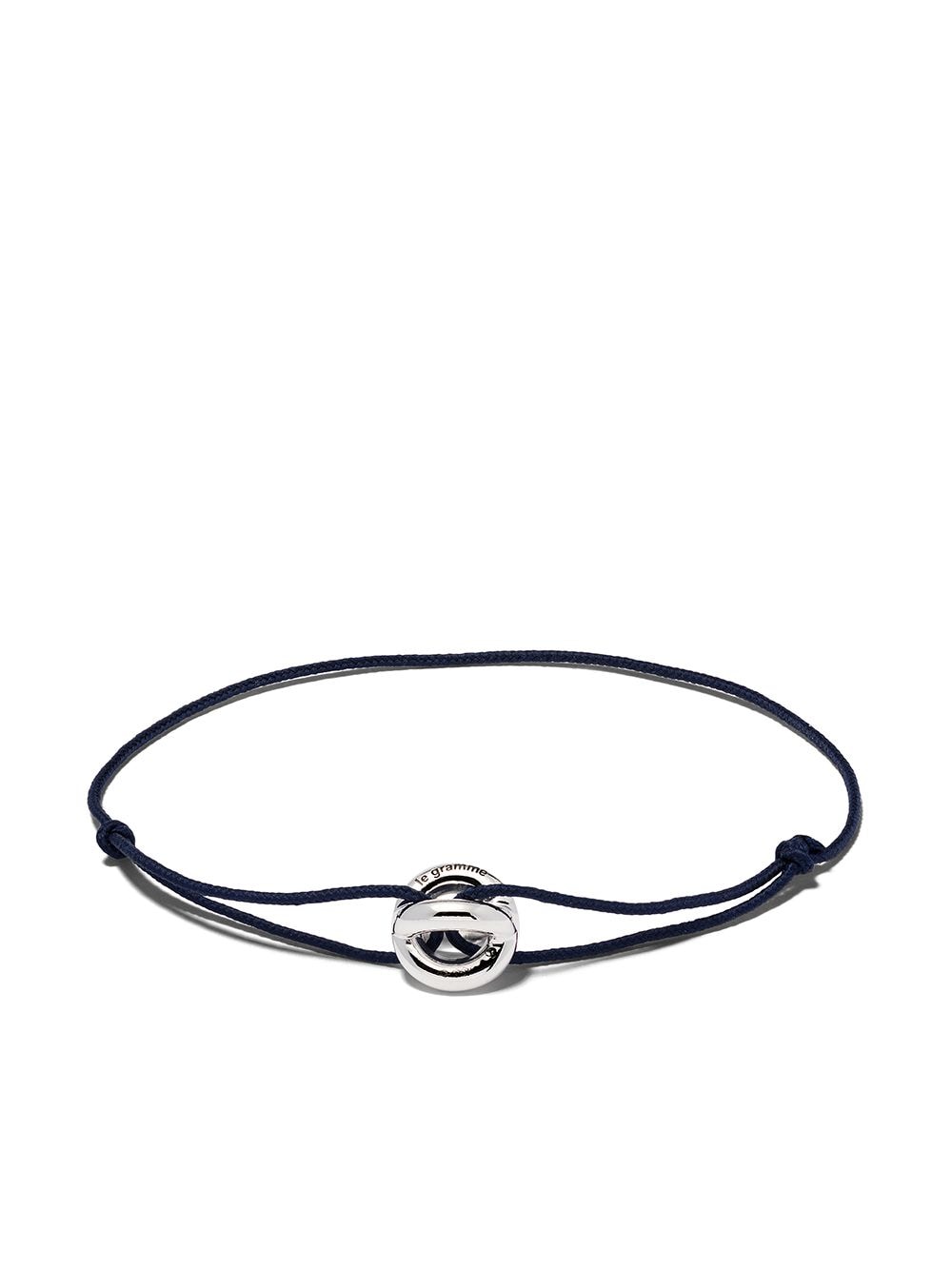 Le Gramme maillon cord bracelet - Silver von Le Gramme