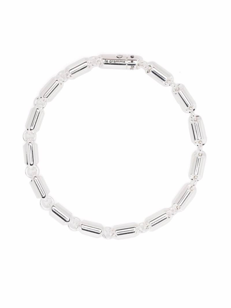 Le Gramme polished capsule bracelet - Silver von Le Gramme