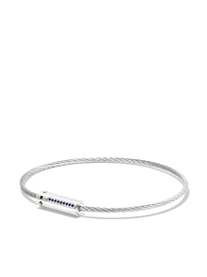 Le Gramme sterling silver Cable sapphire bracelet von Le Gramme