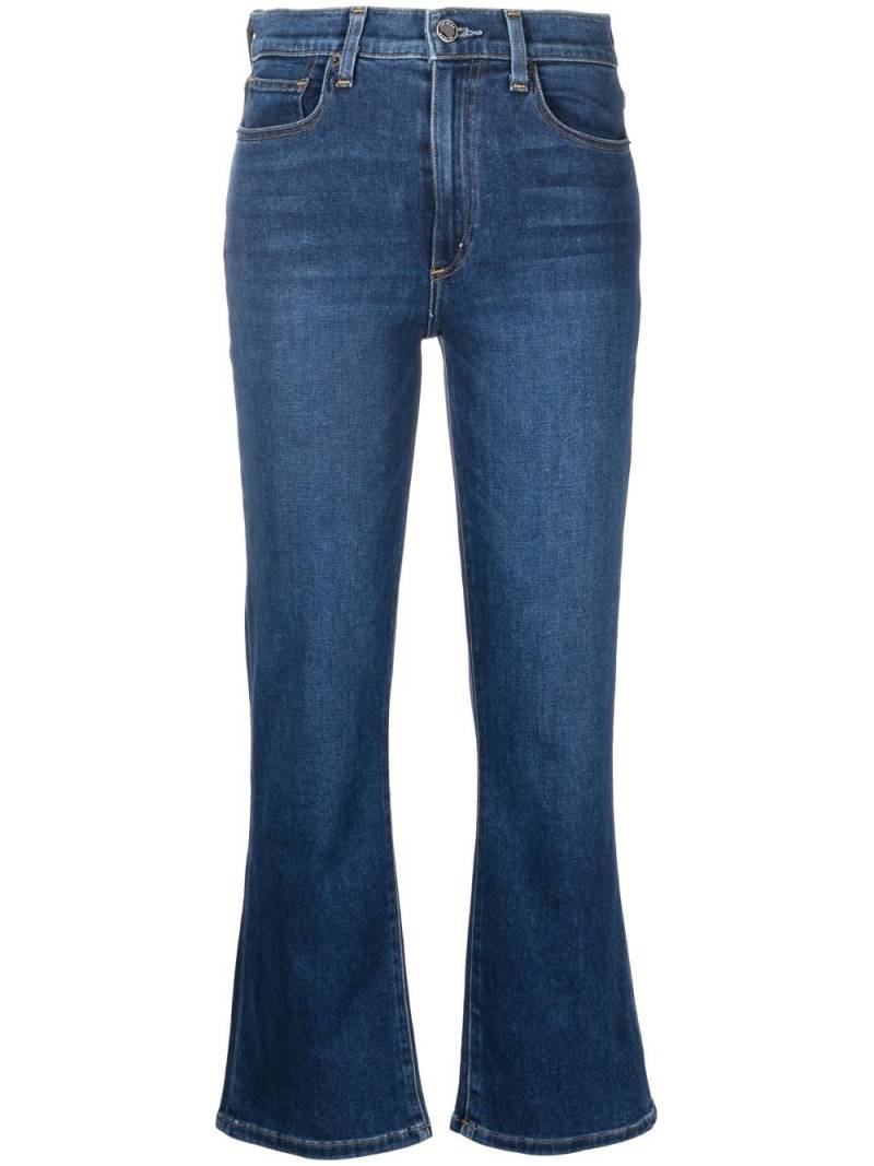 Le Jean flared cropped-leg trousers - Blue von Le Jean