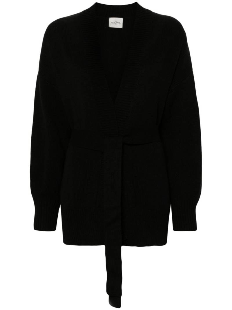 Le Kasha belted organic-cashmere cardigan - Black von Le Kasha