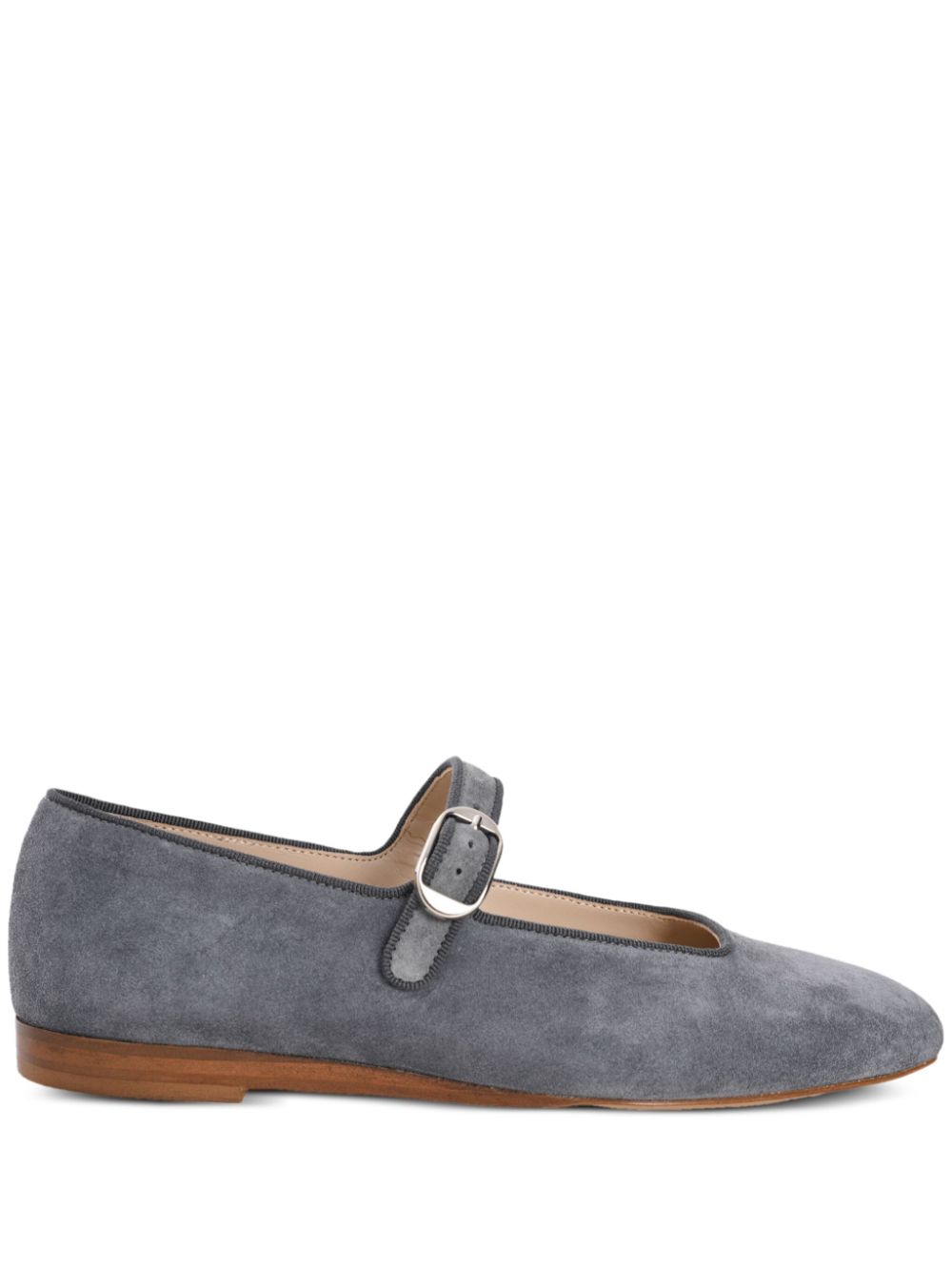 Le Monde Beryl suede Mary Jane ballerina shoes - Grey von Le Monde Beryl