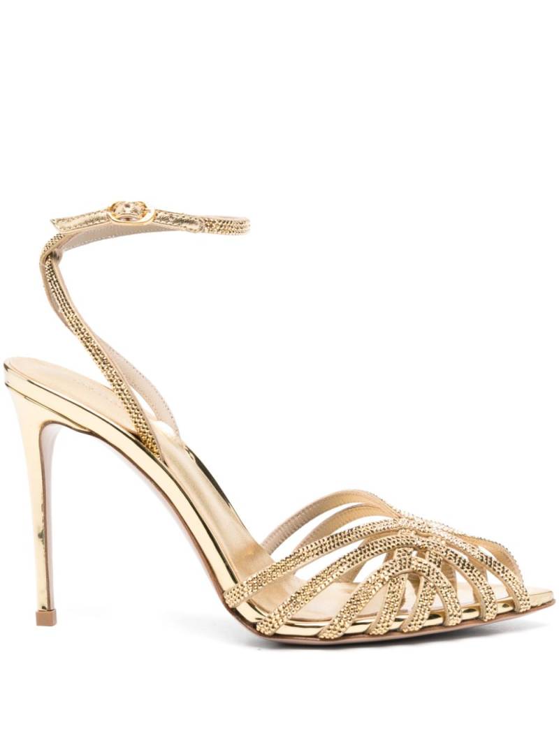 Le Silla 110mm Embrace sandals - Gold von Le Silla