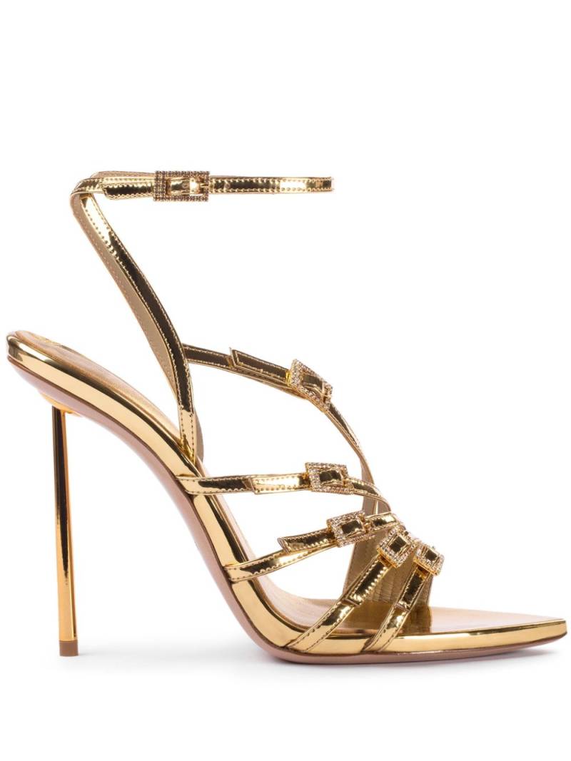 Le Silla 120mm Scarlet strappy sandals - Gold von Le Silla