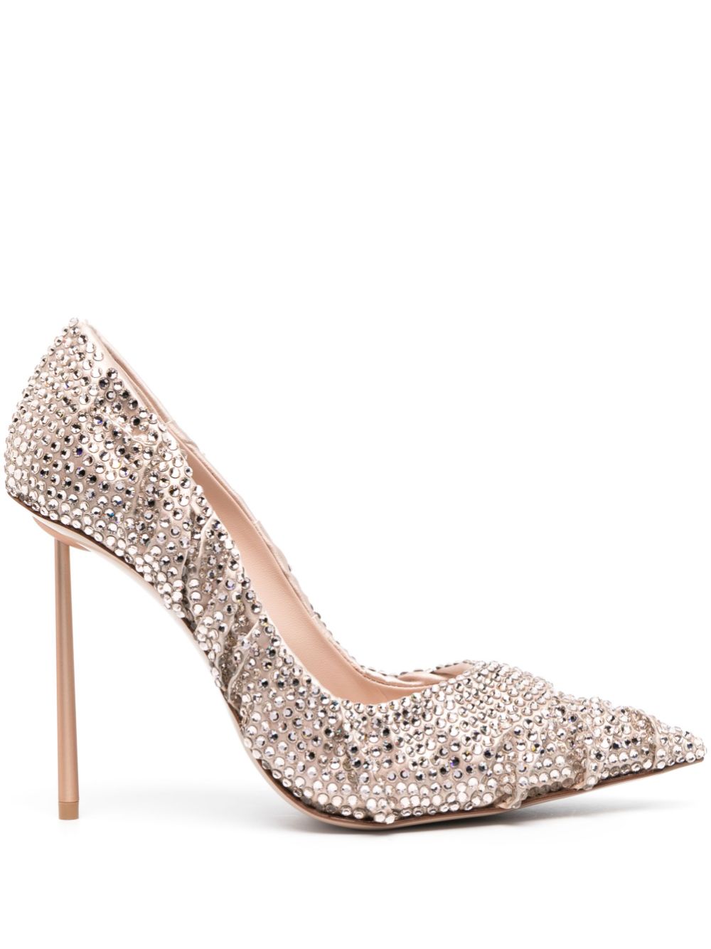 Le Silla Bella 120mm crystal-embellished pumps - Neutrals von Le Silla