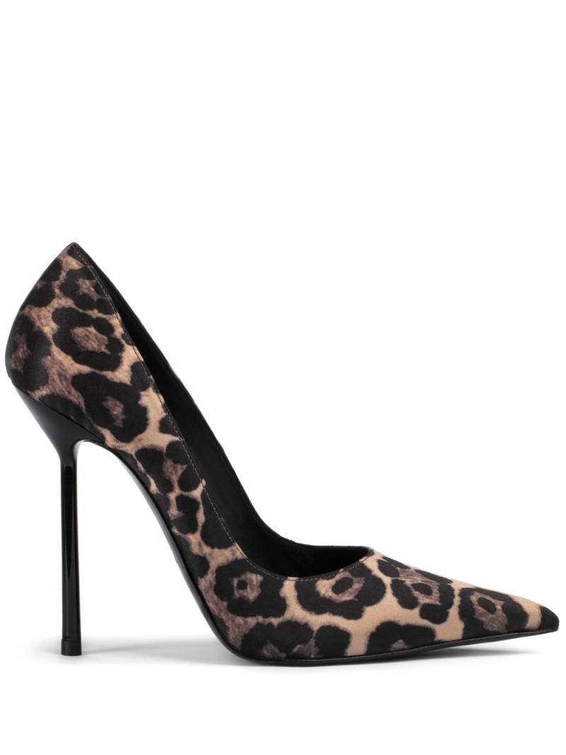 Le Silla Bella 120mm leopard-print pumps - Black von Le Silla