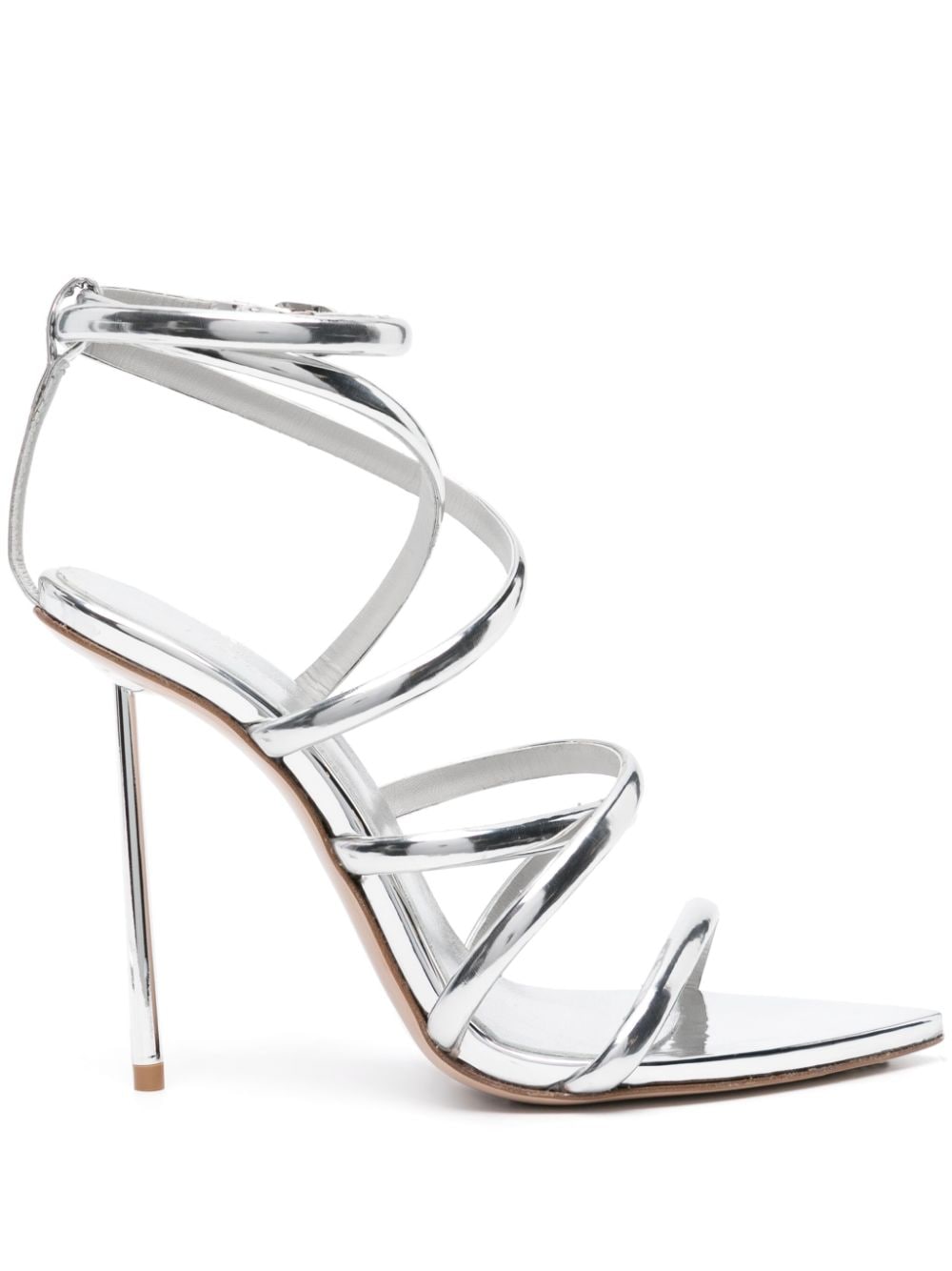 Le Silla Bella 120mm metallic sandals - Silver von Le Silla