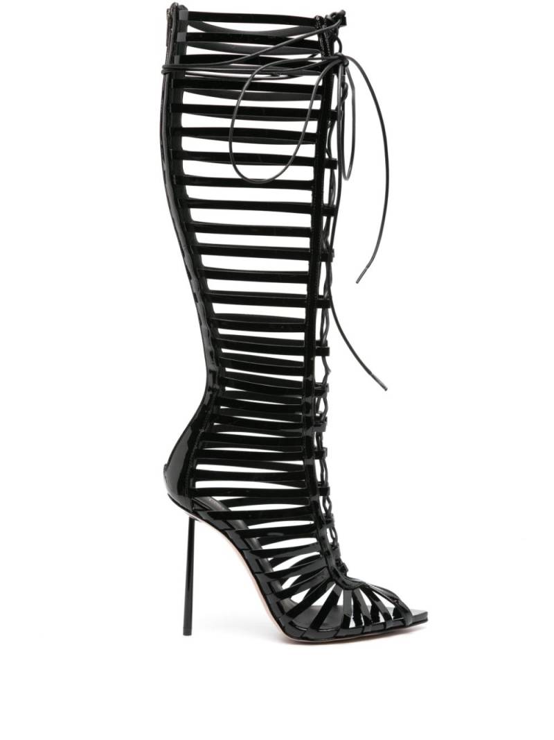 Le Silla Cage 120mm knee-high boot - Black von Le Silla