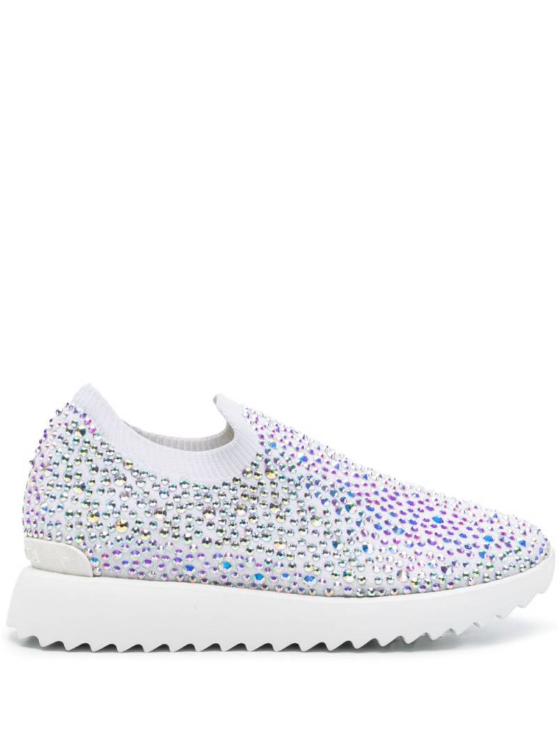 Le Silla Claire crystal-embellished sneakers - White von Le Silla