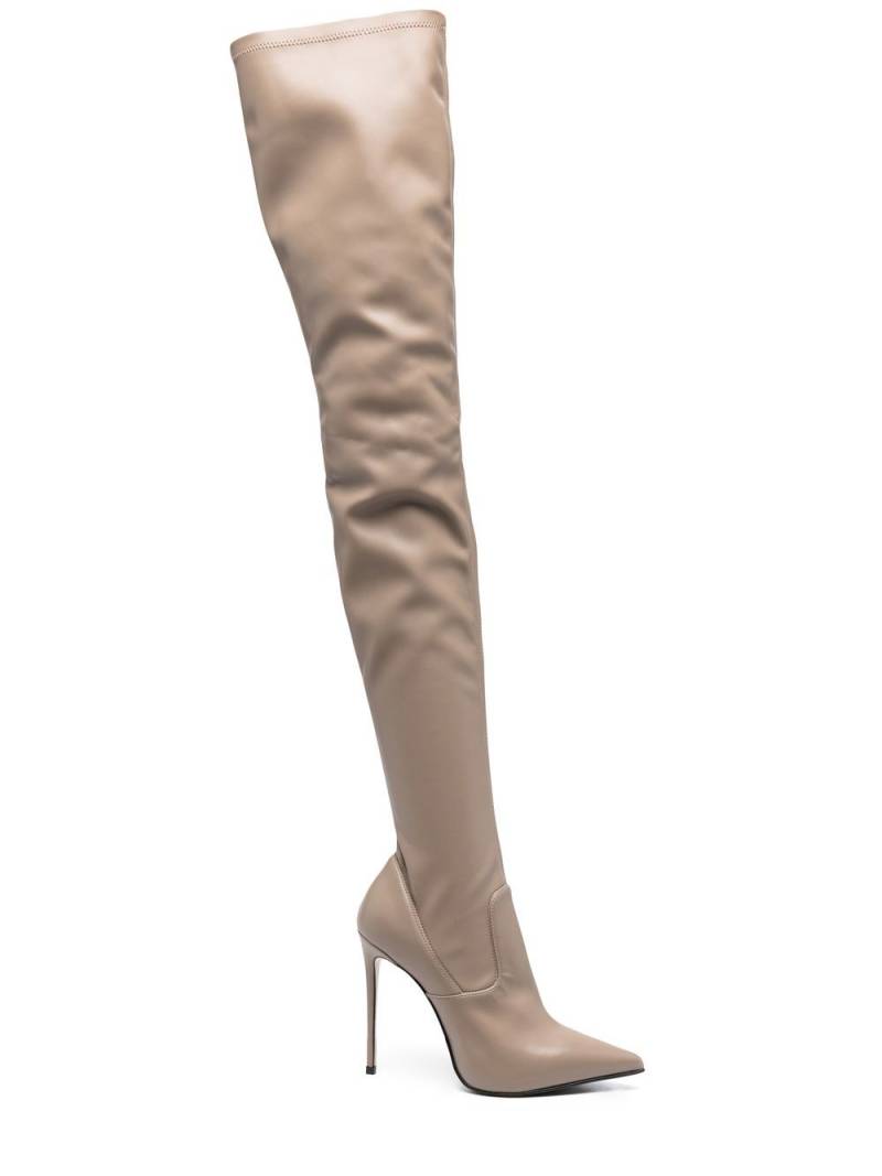 Le Silla Eva 115mm thigh-high boots - Neutrals von Le Silla