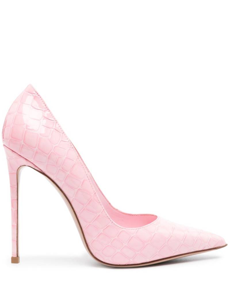 Le Silla Eva 120mm crocodile-embossed pumps - Pink von Le Silla