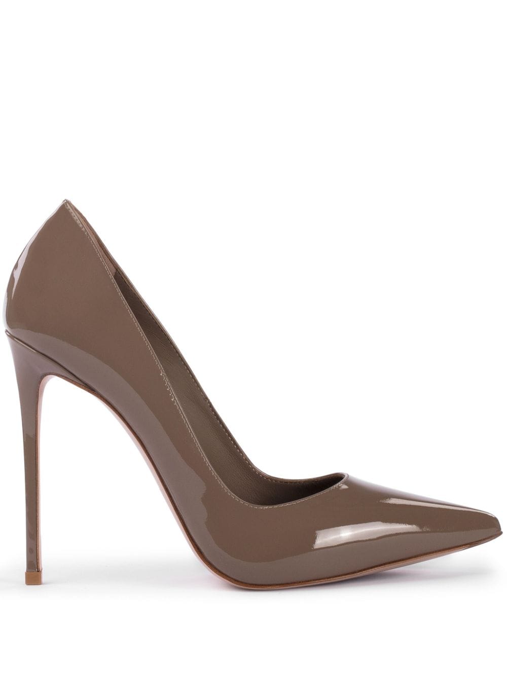 Le Silla Eva 120mm patent-leather pumps - Brown von Le Silla