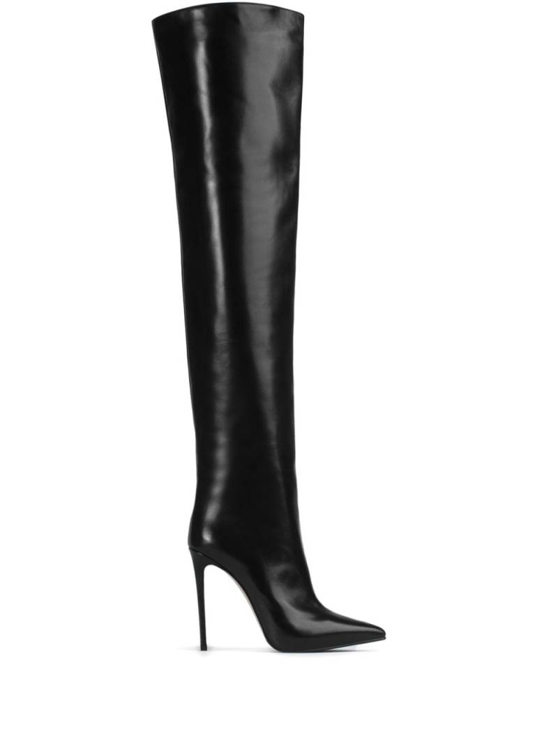 Le Silla Eva 120mm thigh-high leather boots - Black von Le Silla