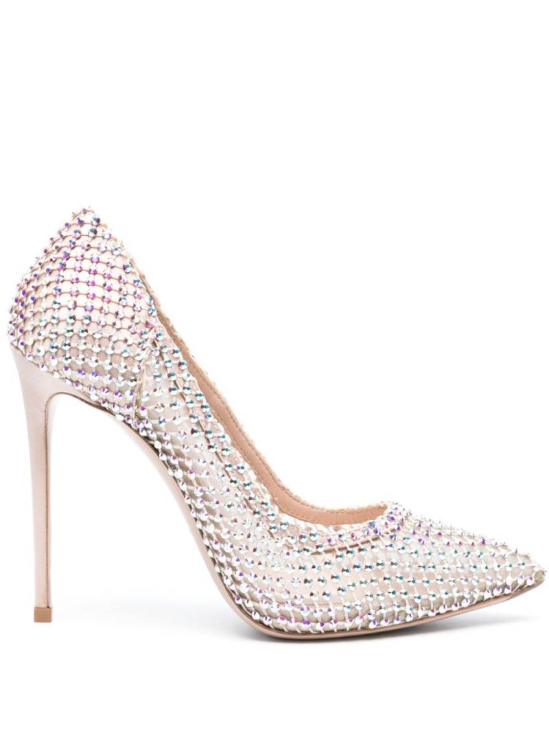 Le Silla Gilda 120mm rhinestone-embellished pumps - Neutrals von Le Silla