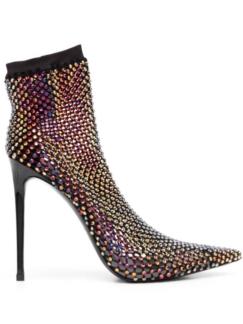 Le Silla Gilda 125mm crystal-embellished boots - Black von Le Silla