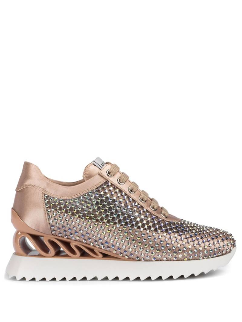 Le Silla Gilda 60mm crystal-embellished sneakers - Pink von Le Silla