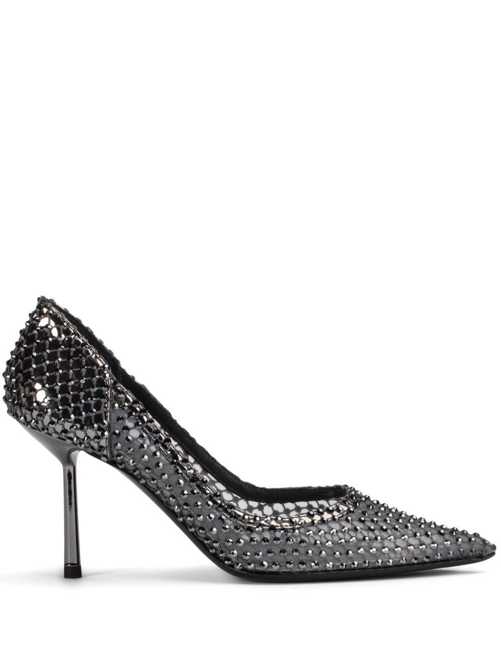 Le Silla Gilda 80mm crystal-embellished pumps - Black von Le Silla