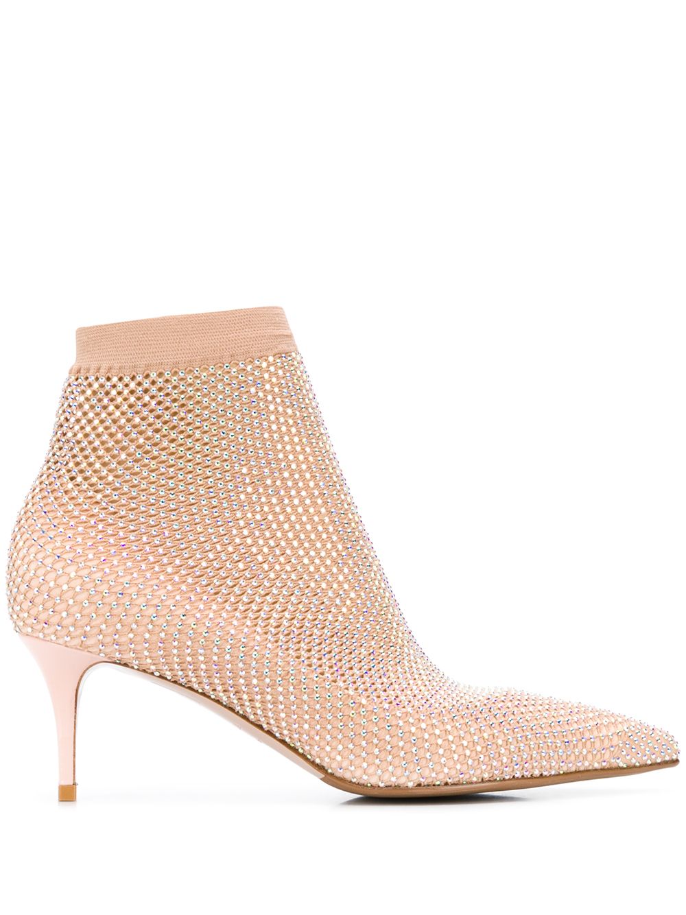 Le Silla Gilda crystal-embellished boot pumps - Neutrals von Le Silla