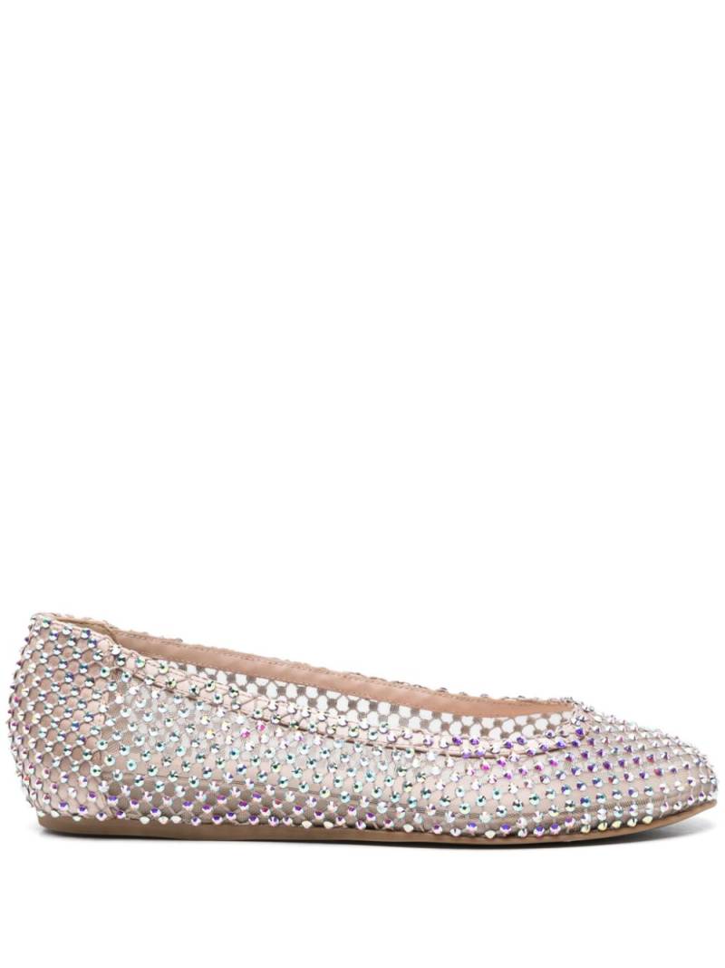 Le Silla Gilda rhinestone-embellished ballerina shoes - Neutrals von Le Silla