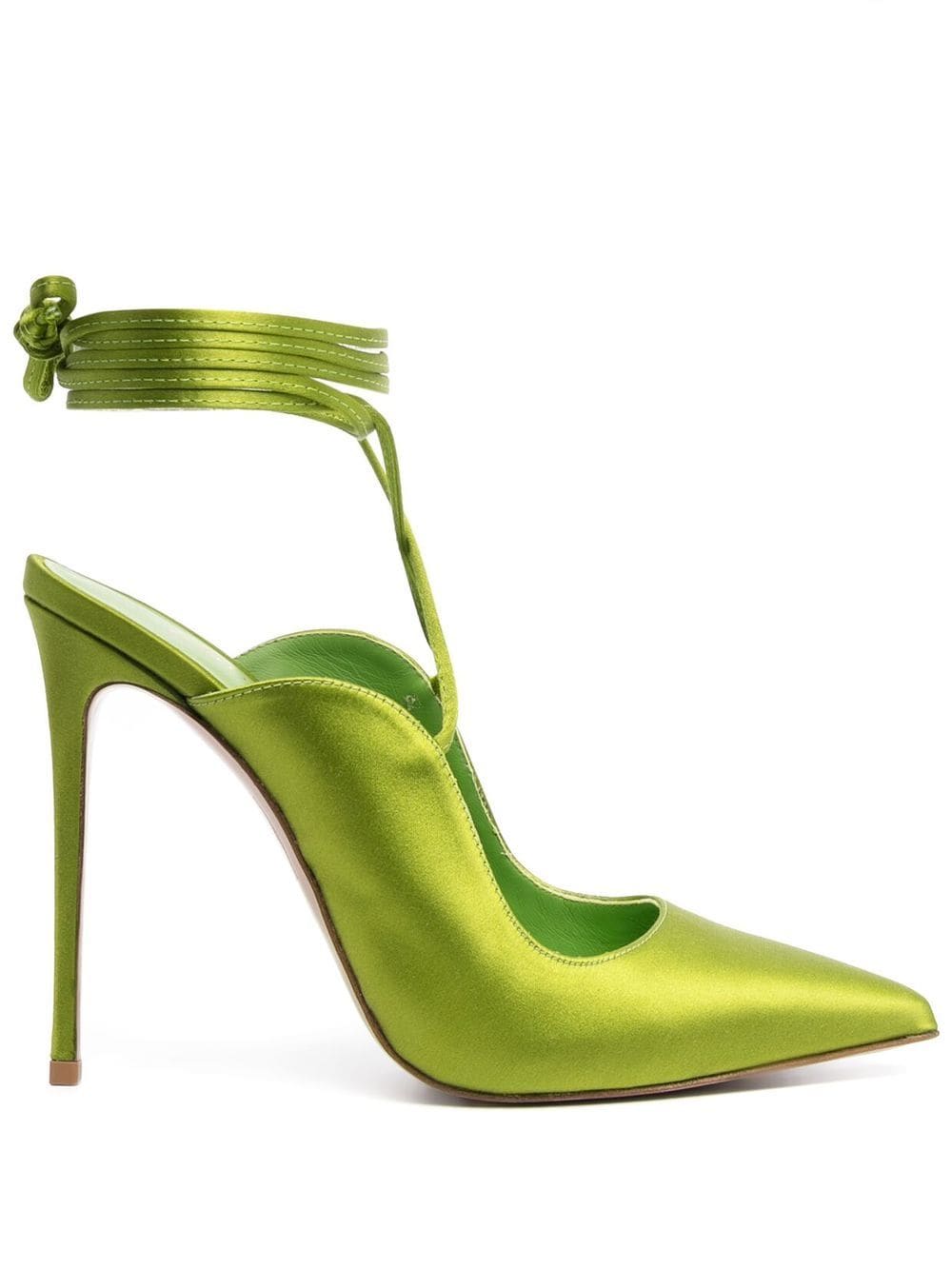 Le Silla Ivy 120mm slingback satin pumps - Green von Le Silla