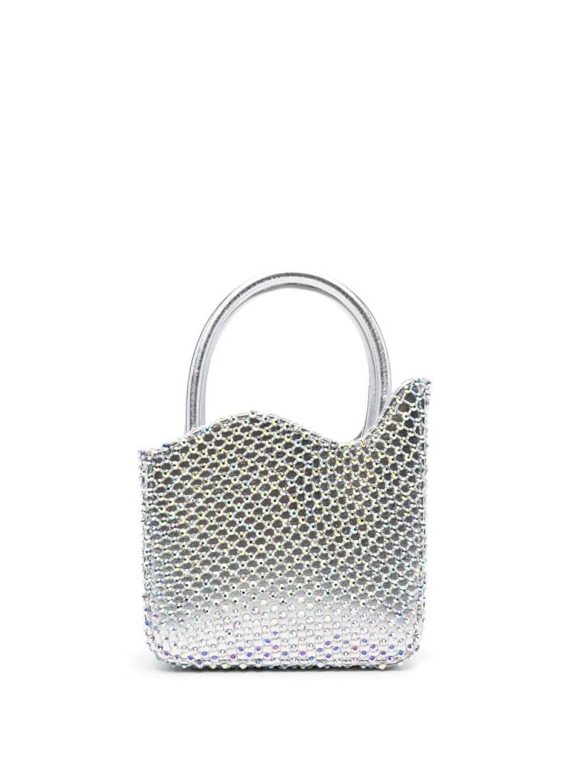 Le Silla Ivy micro crystal bag - Silver von Le Silla