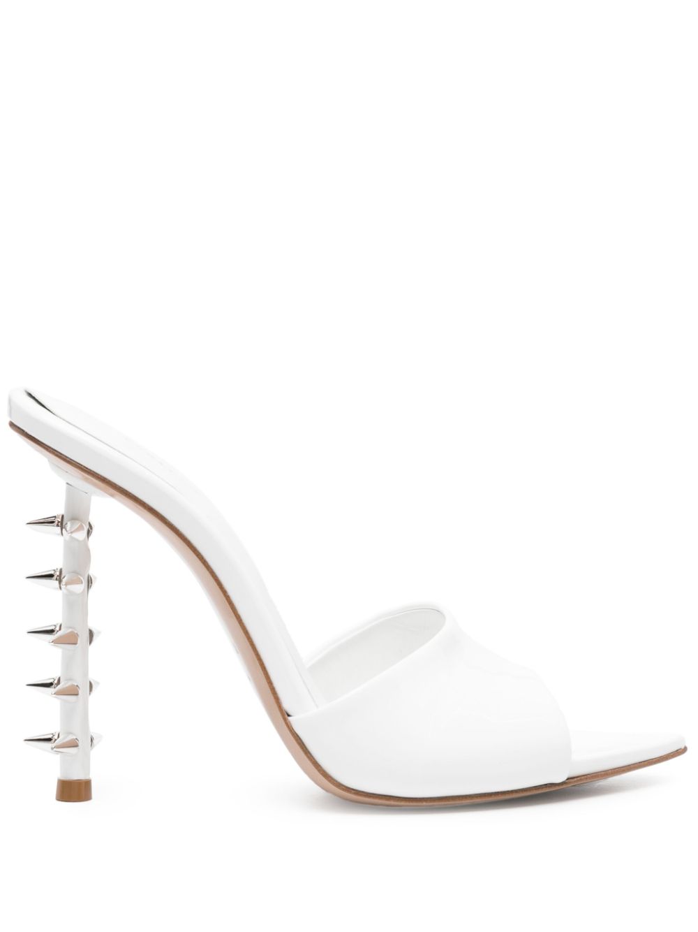 Le Silla Jagger 120mm leather mules - White von Le Silla