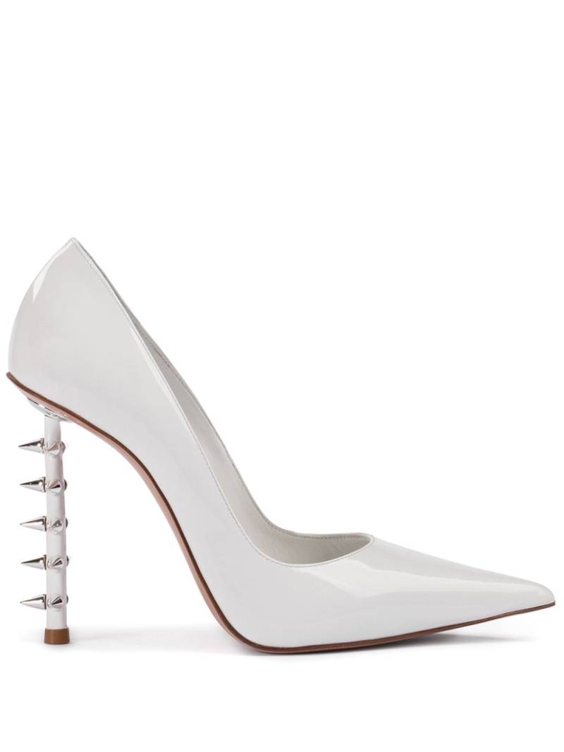 Le Silla Jagger 120mm leather pumps - White von Le Silla