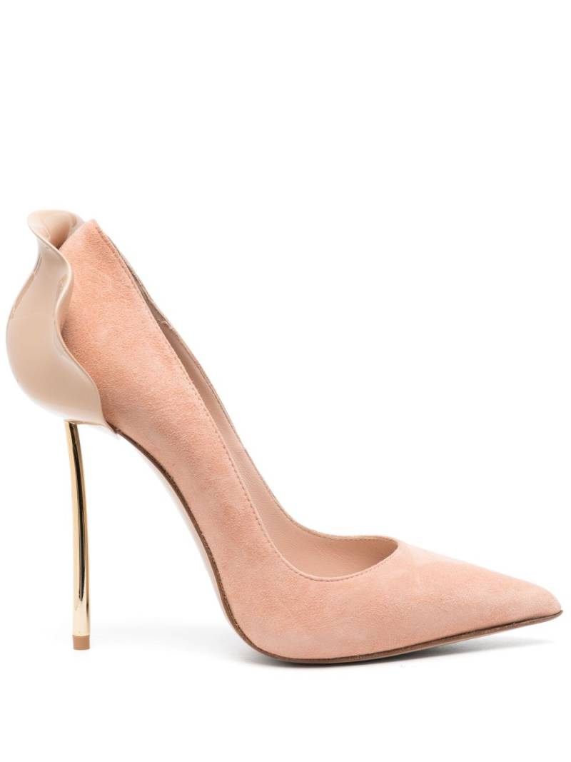 Le Silla Petalo 100mm suede pumps - Neutrals von Le Silla