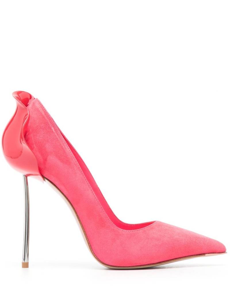 Le Silla Petalo 100mm suede pumps - Red von Le Silla