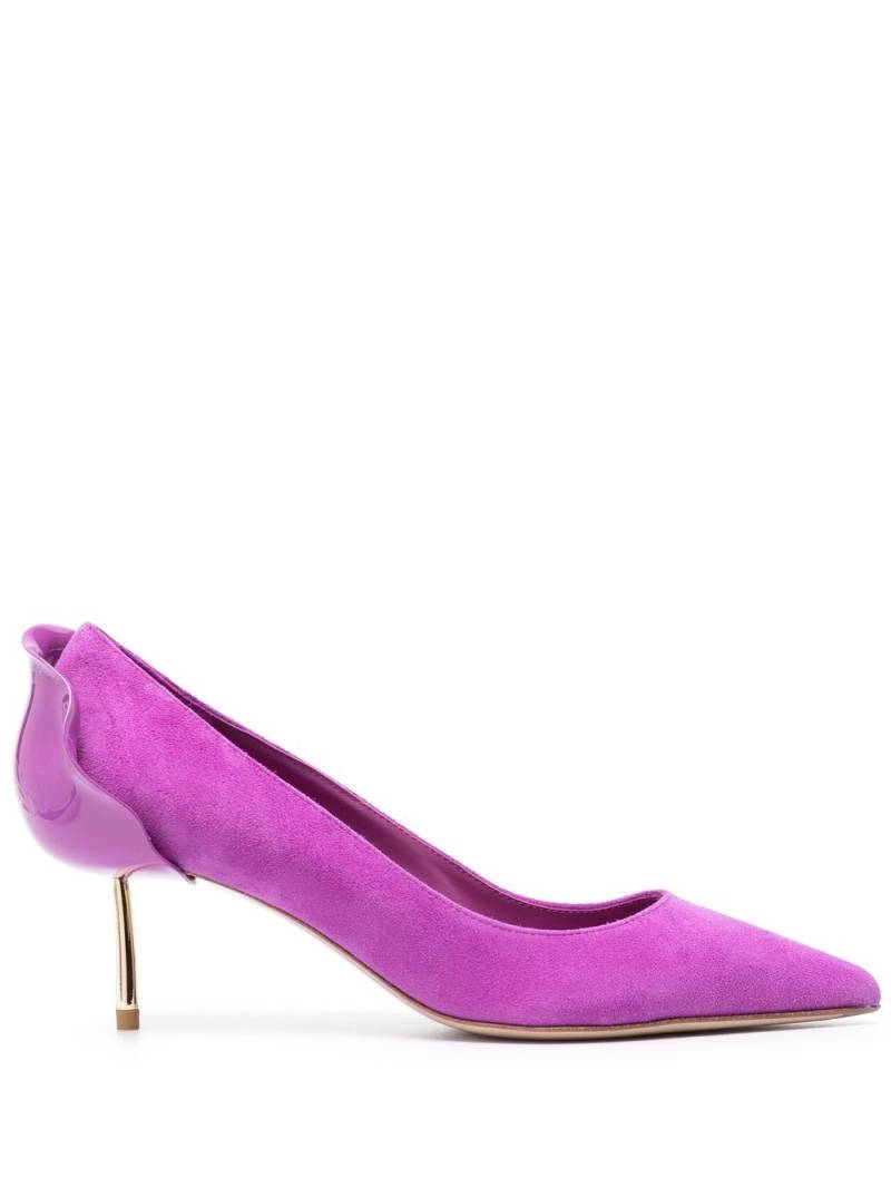 Le Silla Petalo 50mm suede pumps - Purple von Le Silla