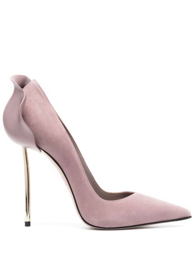 Le Silla Petalo suede 120mm pumps - Purple von Le Silla