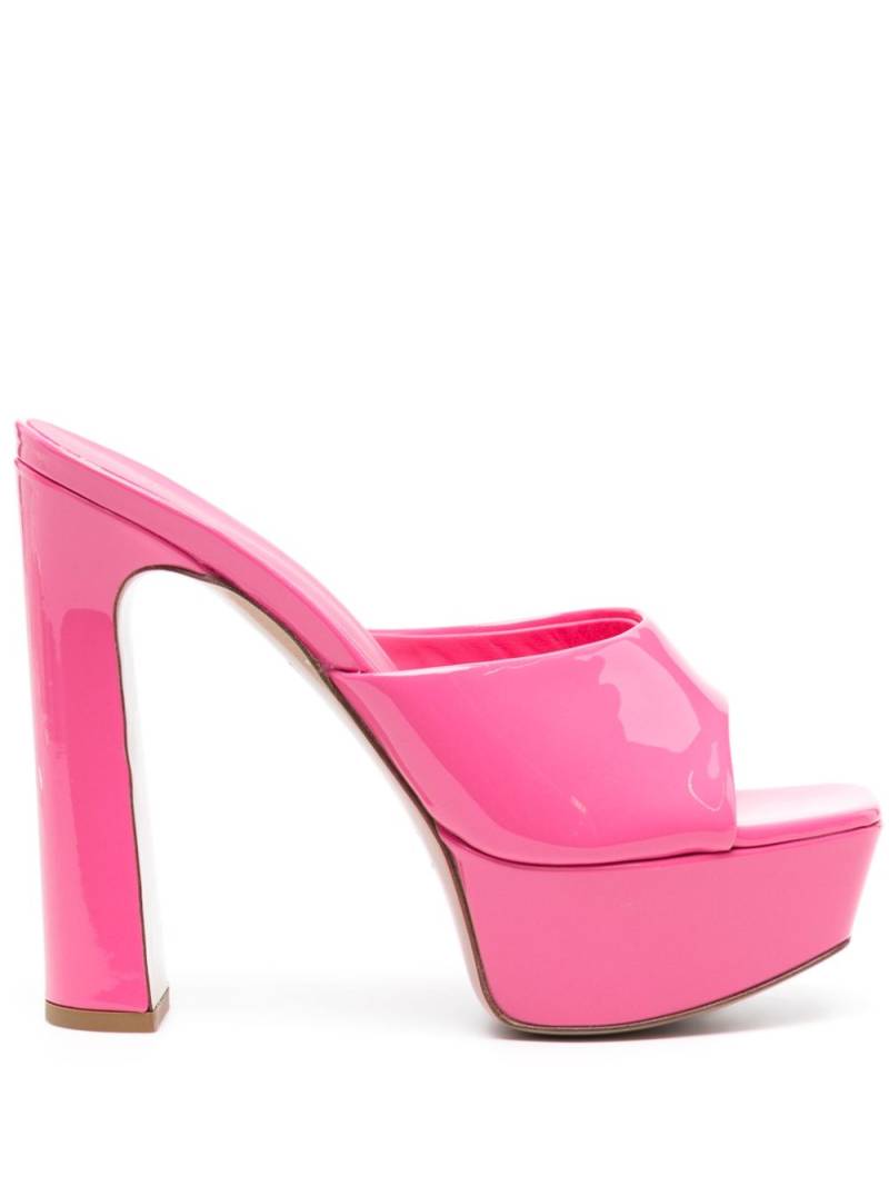 Le Silla Resort 140mm patent-leather mules - Pink von Le Silla