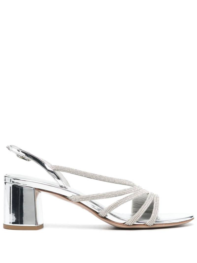 Le Silla Scarlet 60mm leather sandals - Silver von Le Silla